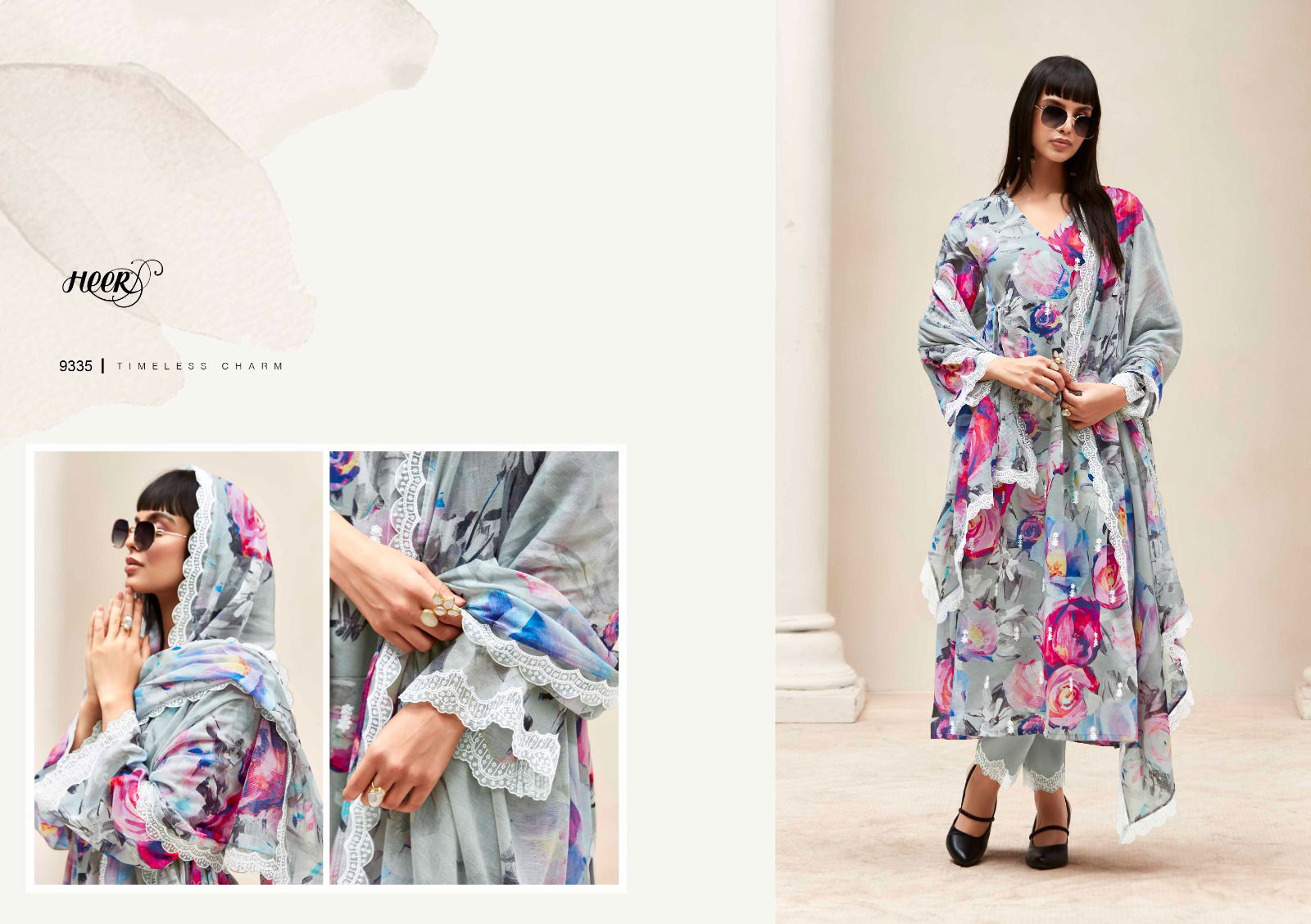 Kashmiri Garden By Kimora Linen Embroidery Printed Dress Material Wholesale Shop In Surat
